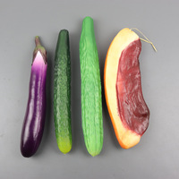 Fruits et légumes artificiels : Modèles de melon amer, aubergine, maïs, concombre artificiel pour présentation en restaurant intérieur