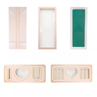 Grand rectangle fête des mères, boîte de livraison de fleurs avec fenêtre en pvc transparent pour fête des mères, emballage de roses de fleurs fraîches préposées