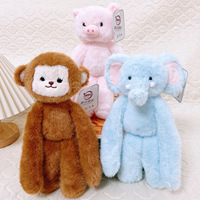 OEM ODM Personnalisé Poupée en tissu magnétique à bras longs, style paresseux, modèles Singe, Renard, Éléphant bleu, Lapin, Cochon rose, en Polyester, pour le sommeil réconfortant