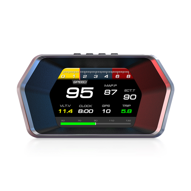 NaviHua 2024 New Arrival Car Head up Display Auto HUD Display OBD2 Automotive Speedometer Diagnostic Tools P17 GPS Meter Gauge