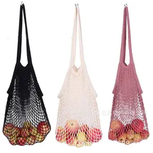 Obst-Speicher-Handtasche Netz-Schulternetz Schildkrötenbeutel String Einkauf wiederverwendbare Gemüse Netzbeutel für Zwiebelschalen