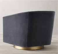 Fauteuil Pivotant avec Accoudoirs pour Salon, Meuble d'Intérieur