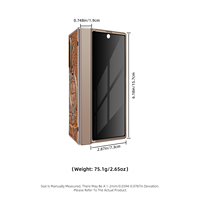 Étui de téléphone en cuir véritable de luxe avec support magnétique pour Samsung Fold 6 7 8 Flip 6 7 8