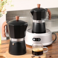 Cafetière Moka HIGHWIN 3/6 tasses, cafetière à expresso, cafetière Moka à induction