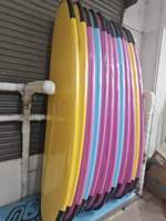 Tabla de Surf de Alta Gama de 8'4 con Textura de Cocodrilo, Fibra de Vidrio, Parte Superior Blanda y Parte Inferior Rígida, Asa Central y Bolsa para Escuela de Surf