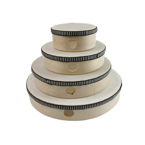 Ensemble de tambours à main en bois de 6, 8 et 10 pouces, instrument de percussion pour enfants, jouet d'éducation musicale, conception portable - Product Image 4