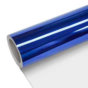Terzo Factory Direct Wholesale PET <b>Mirror</b> Chrome Blue <b>Mirror</b> Electroplating Vinyl Self Adhesive - Product Image 1