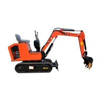 Tracteur chinois 1T 1.0T 1Ton, course à carburant Ce, pelleteuse électrique, Diesel, hydraulique, levier, lumières Led, Mini-pelle