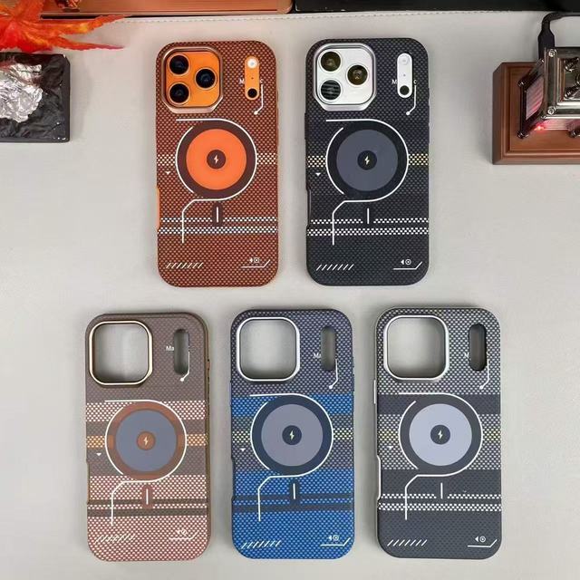 2026 Custom New High-End Ultra-Thin Creative Pattern Fiber Magnetic Business Anti-Drop Phone Case for iPhone 18 17 16 15 Pro Max