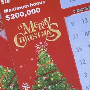 บัตรล็อตโต้พิมพ์ดิจิตอลรางวัลใหญ่บัตรคริสต์มาสชนะขายส่งบัตรลอตเตอรีแบบขูด - Product Image 5