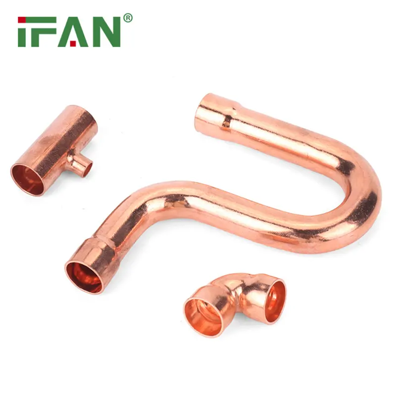 IFAN hochwertige Rohrverbindungen für Klemmen Kupfer Rohrverbindungen Ellbogen 90-Grad Kupferpresse-Vorrichtungen