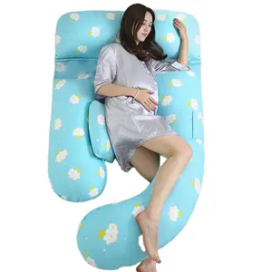 2023 Ebay vendita calda confortevole Full Body gravidanza lettura TV Relax gravidanza cuscino a forma di U cuscino di supporto per la schiena