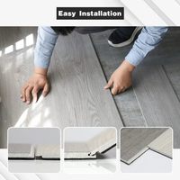 Suelo Vinílico SPC Moderno, Grueso, Resistente al Agua, con Instalación de Sistema de Clic, para Sala de Estar y Comedor