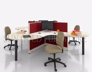 高品质开放式工作区办公工作站2/4/6座电脑桌