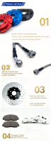 Hochwertige Maßanfertigung für Brembo V6 6-Kolben Vorne und F40 4-Kolben Hinten Bremssattel-Kit Upgrade Großes Bremskit für BMW E92 OEM 34116769093