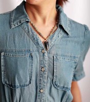 Collier pendentif en pierre de Labradorite naturelle pour femmes tour de cou en perles d'améthyste énergie de guérison cristal bijoux de mode en gros