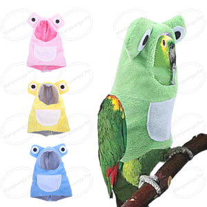 Kostum burung katak lucu setelan penerbangan burung beo yang bisa diatur pakaian Cosplay hewan peliharaan untuk Cockatiels - Product Image 1