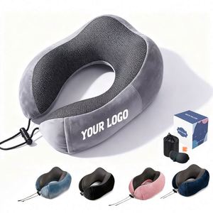 Gift Logo Printed Modern Travel Pillows Cushions U Shaped Memory Foam Neck Pillow - Product Image 6