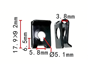 152255 Clip <span class=keywords><strong>à</strong></span> ressort en U universel pour voiture, attache métallique de type U - Product Image 3