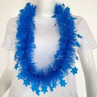 Vente en gros usine – Guirlande de colliers de fête à thème néon en plastique fluorescent personnalisée, cinq étoiles, pour carnaval