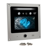 Asansörler için QR Kodlu Biyometrik RFID Erişim Kontrol Sistemi Gece Görüşü Sıfırlama 5 İnç IPS Dokunmatik Ekran
