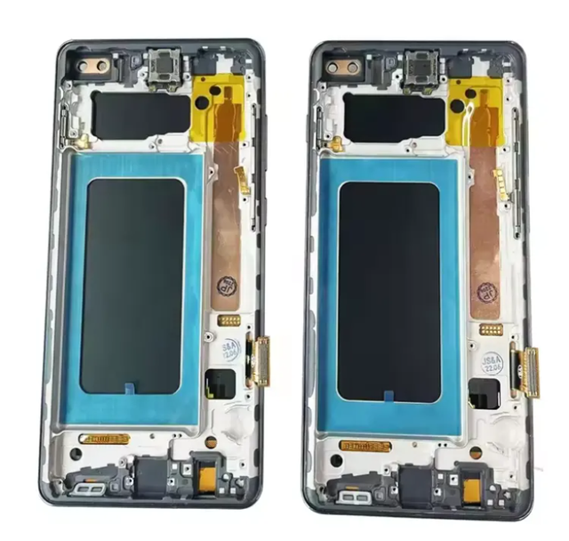 Wholesale High Quality Display Mobile Phone Screen Lcds for Samsung S10+ S10 Plus Display Screen Replacement With Frame
