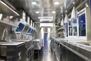 Trailer de Pizza Chammp com Cozinha Completa, Aço Inoxidável, Fibra de Vidro, Alumínio, Multifuncional, Resistente à Ferrugem, para Alimentos e Lanches - Product Image 5