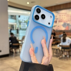 เคสกันกระแทกแม่เหล็กสำหรับ iPhone 17 Pro ป้องกันกล้อง ดีไซน์ด้านแบบดรอปแมท สำหรับ iPhone 17 Pro สีส้มแบบด้าน - Product Image 5