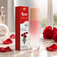 Huile Essentielle de Rose Pure à 100% Tongfu en Roll-On 10ml pour l'Aromathérapie et les Soins Corporels Tous Types de Peau