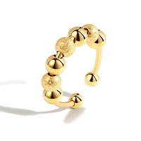 Soulagement de l'anxiété Personnalité Creative Design Spin Bead Ring Resizable
