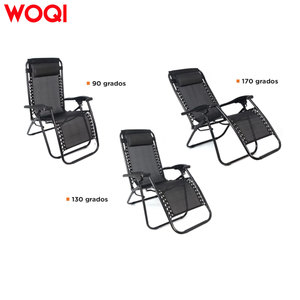 WOQI Nuova Sedia a Sdraio da Piscina Regolabile a Gravità Zero di Alta Qualità per Esterni con Robusto Telaio in Metallo Pieghevole - Product Image 4
