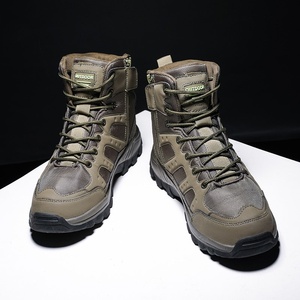 <span class=keywords><strong>Botas</strong></span> Tácticas de Combate para Desierto - Calzado Impermeable de Media Altura con Protección de Tobillo para <span class=keywords><strong>Hombre</strong></span>, Estilo Militar - Product Image 4