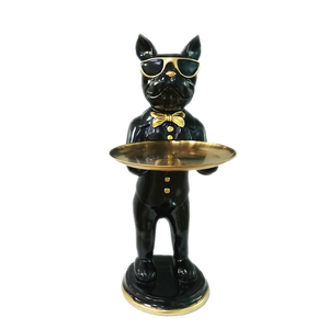 Escultura de moda, artesanía de resina de piso a techo, sala de estar, suelo grande, estatua de oso de <span class=keywords><strong>perro</strong></span>, adorno de Animal de tamaño real, decoración de la casa - Product Image 3
