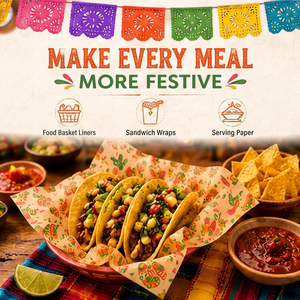 Papier d'emballage pour tacos, jetable, antiadhésif, résistant aux hautes températures, feuilles pour <span class=keywords><strong>charcuterie</strong></span> mexicaine, résistant à l'huile, doublures pour paniers alimentaires - Product Image 5