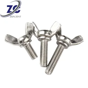 Non-standard Wing Screw Customizable 304 Stainless Steel Wing Bolt Hand Twist Screw Butterfly screw Non standard fasteners