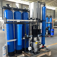 Purification de l'eau en conteneur de haute qualité, système d'osmose inverse, capacité de 25m3/heure pour l'eau potable de l'eau de puits