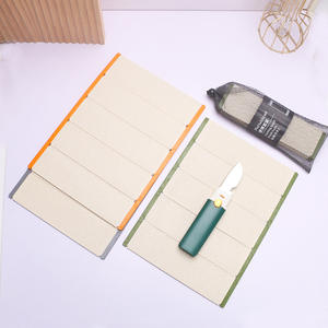 Planche à découper pliable portable en paille de blé, pour la cuisine, la maison, les fruits, les voyages, le camping et les pique-niques - Product Image 3