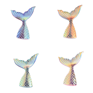 Luminous Mini Resin <b>Mermaid</b> Fish Tail Miniature Charm <b>Accessories</b> for DIY Jewelry Hair Clip Making Flatback Crafts Hairpin Decor - Product Image 6
