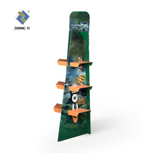 Benutzer definierte Retail Paper Display Racks <span class=keywords><strong>Promotion</strong></span> Freistehende Boden Wellpappe Stand Pop Cardboard Display - Product Image 4