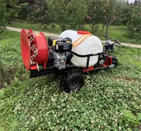 Tricycle diesel à double alimentation pour pulvérisation haute pression et fertilisation des vergers