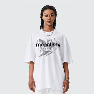 เสื้อยืดผู้ชายรุ่นเฮฟวี่เวตสำหรับชายและหญิงเสื้อยืดคอตตอน100% ทรงโอเวอร์ไซส์ผ้าถักลายตัวอักษรทรงสั้นโลโก้ตามสั่ง - Product Image 5