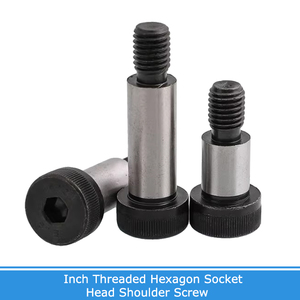 3/16 1/4 5/16 3/8 1/2 5/8 3/4 Zoll Gewindelegierung Stahl Innensechskant-Ansatzschraube Stehbolzen Achsansatzbegrenzungsbolzen - Product Image 2