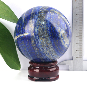 Vente en gros de sphères de cristal naturelles polies et lisses en lapis-lazuli bleu pour le Feng Shui - Product Image 1