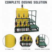 Système de dosage automatique PAC pour le traitement de l'eau et des eaux usées avec réservoir de produits chimiques et pompes doseuses