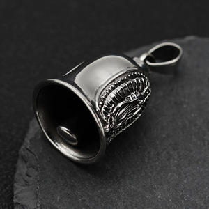 Bijoux religieux Vierge Marie, clochette Gremlin Biker, anti-ternissement, PVD, acier inoxydable 316L, breloque pour collier homme, cadeau, vente en gros - Product Image 3