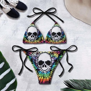 Ensemble <span class=keywords><strong>de</strong></span> bikini personnalisé pour <span class=keywords><strong>femme</strong></span>, rembourré, sans armatures, imprimé, dos nu, deux pièces, <span class=keywords><strong>maillot</strong></span> <span class=keywords><strong>de</strong></span> <span class=keywords><strong>bain</strong></span>, nouvelle collection, vente flash - Product Image 2