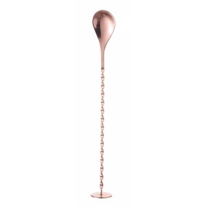 Cuillère à bar en cuivre BarUp 280x35mm de style mitaine pour équipement de service de restaurant et d'hôtel - Product Image 1