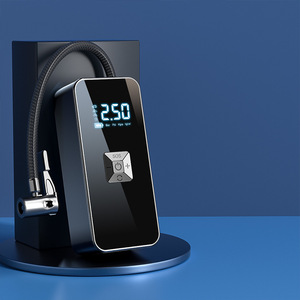 Gonfleur de pneus électrique portable 12V avec écran LED, pompe à air numérique pour pneus de voiture avec cordon de 3 m et débit minimum de 25 l/min - Product Image 2