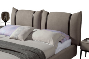 Lit king-size inclinable de luxe moderne de conception italienne, meubles en bois simple et double rembourrés, contreplaqué, cuir, <span class=keywords><strong>chambre</strong></span> à coucher - Product Image 6