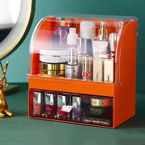 Sự Lựa Chọn Vui Vẻ Đa Chức Năng Hiện Đại Bền Vững Stackable Bàn Organiser Rõ Ràng <span class=keywords><strong>Acrylic</strong></span> Vẻ Đẹp Mỹ Phẩm Lưu Trữ Trang Điểm <span class=keywords><strong>Organizer</strong></span> - Product Image 6